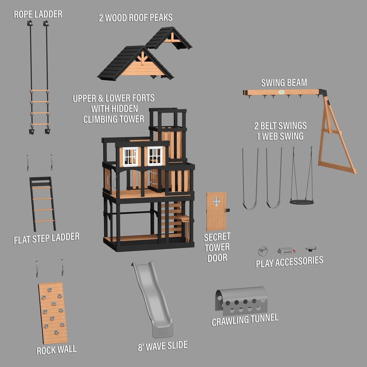 Mystic Tower Swing Set - Prioka