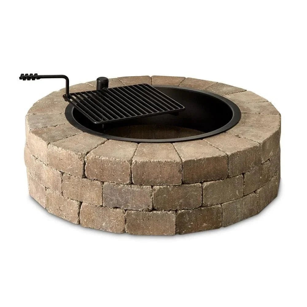 Necessories Wood Burning Fire Pit Kit 48″ w/ Cooking Grate, Concretes in Santa Fes - Prioka