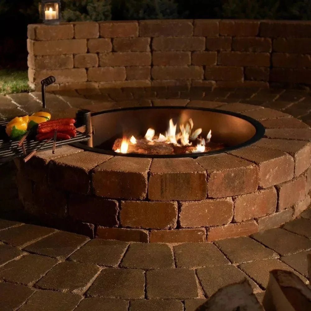 Necessories Wood Burning Fire Pit Kit 48″ w/ Cooking Grate, Concretes in Santa Fes - Prioka