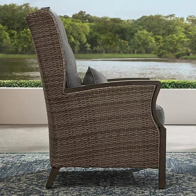 Newcastle 6-Piece Patio Deep Seating Set with Fire Pit – Smoke – Member’s Mark - Prioka