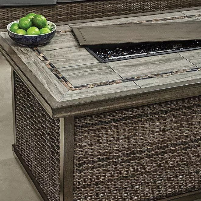 Newcastle 6-Piece Patio Deep Seating Set with Fire Pit – Smoke – Member’s Mark - Prioka
