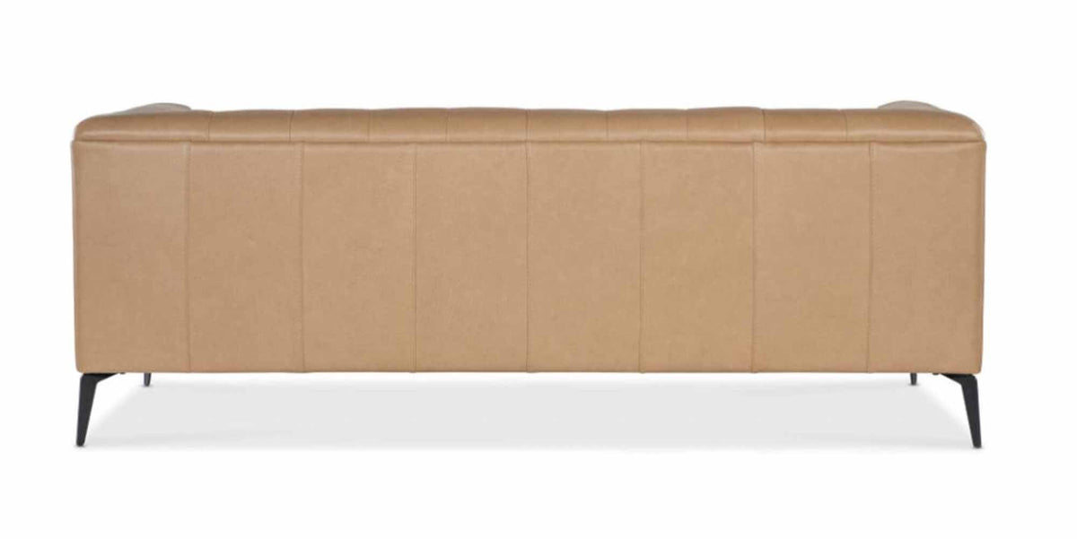 Nicolla Leather Sofa Light Brown - Prioka