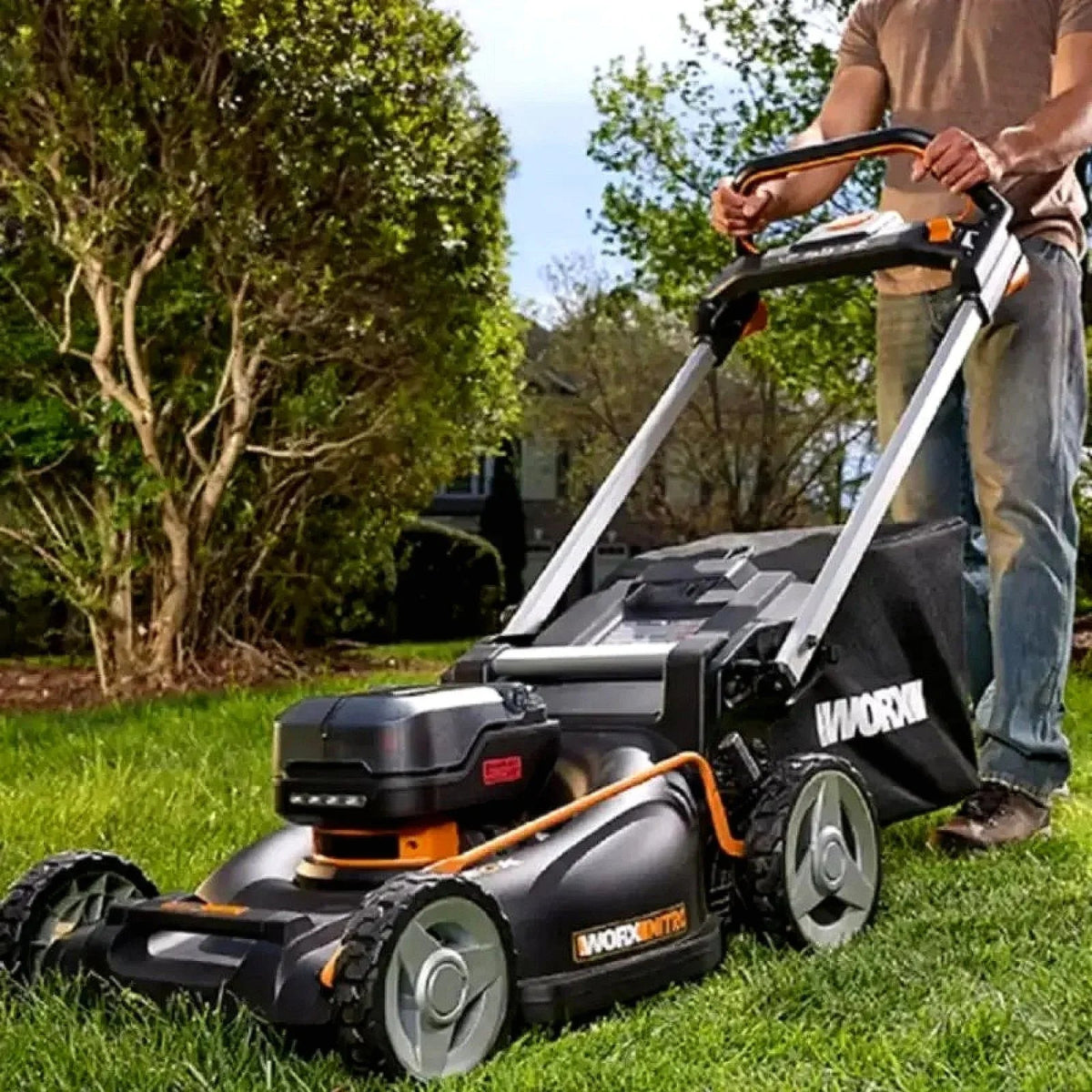 Nitro WG760 40V 21″ Cordless Self-Propelled Lawn Mower - Prioka