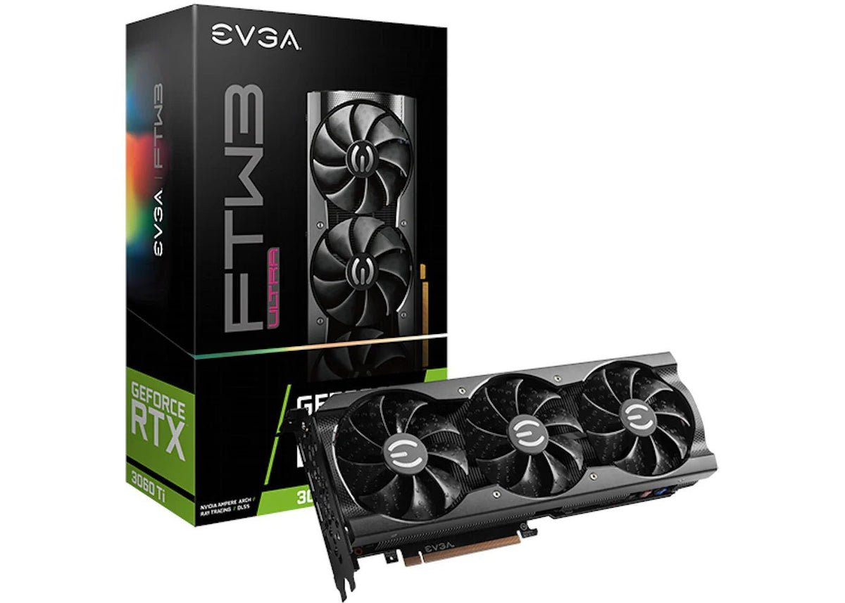 NVIDIA EVGA GeForce RTX 3060 Ti FTW3 ULTRA GAMING 8G LHR Graphics Card (08G-P5-3667-KL/KH) - Prioka