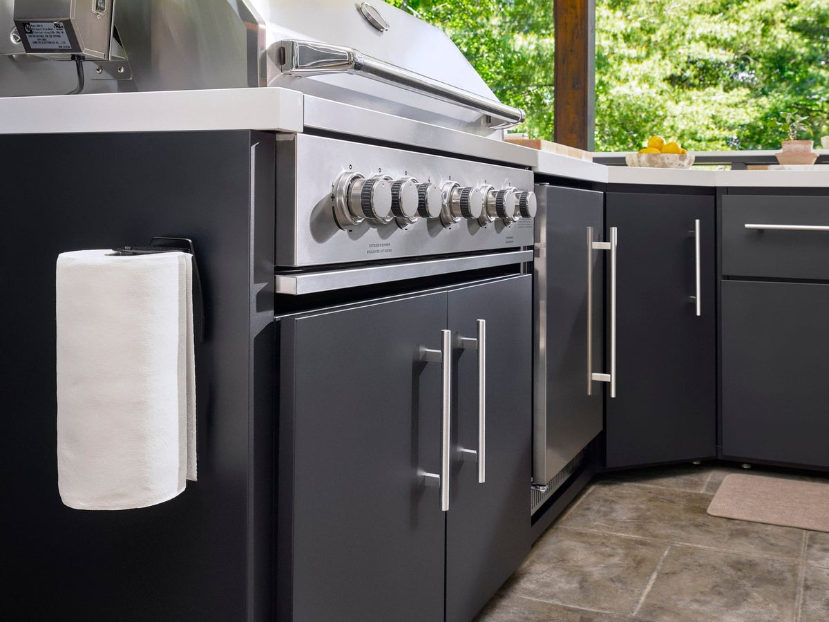 Emory Corner Outdoor Kitchen Island and Bar – Left