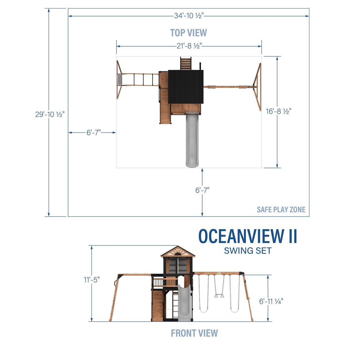 Oceanview II Swing Set - Prioka