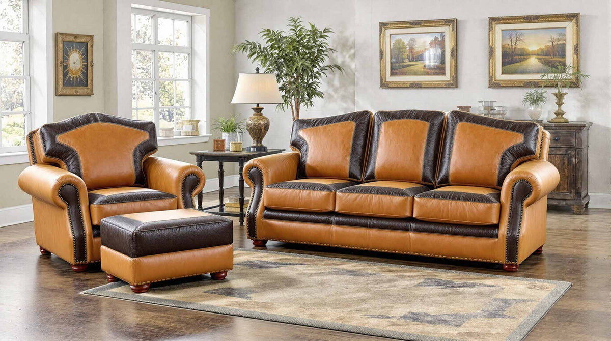Oklahoma Leather Sofa - Prioka