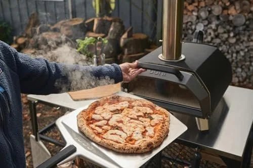 Ooni Karu 2 Pro Multi-Fuel Pizza Ovens – Wood and Gas Outdoor Pizza Oven with Pizza Stone & Integrated Thermometer, Pizza Oven Outdoor, Dual Fuel 16 Inch Pizza Maker, Outdoor Cooking Grill - Prioka