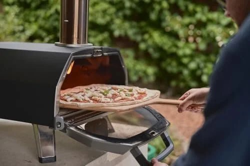 Ooni Karu 2 Pro Multi-Fuel Pizza Ovens – Wood and Gas Outdoor Pizza Oven with Pizza Stone & Integrated Thermometer, Pizza Oven Outdoor, Dual Fuel 16 Inch Pizza Maker, Outdoor Cooking Grill - Prioka