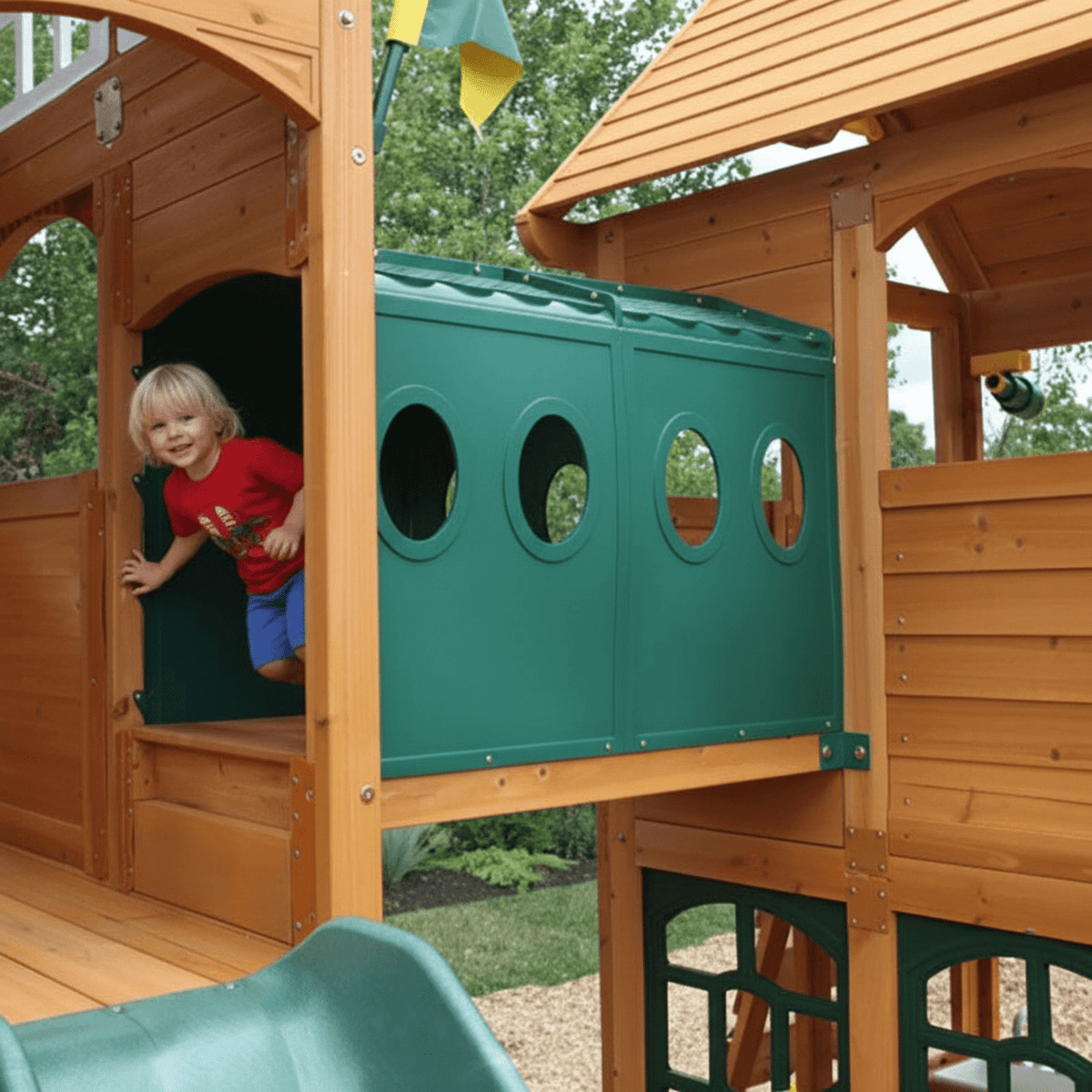 Paramount Wooden Swing Set / Playset - Prioka