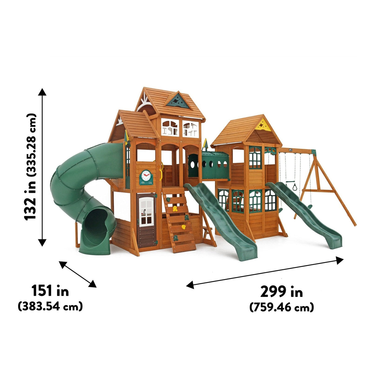 Paramount Wooden Swing Set / Playset - Prioka