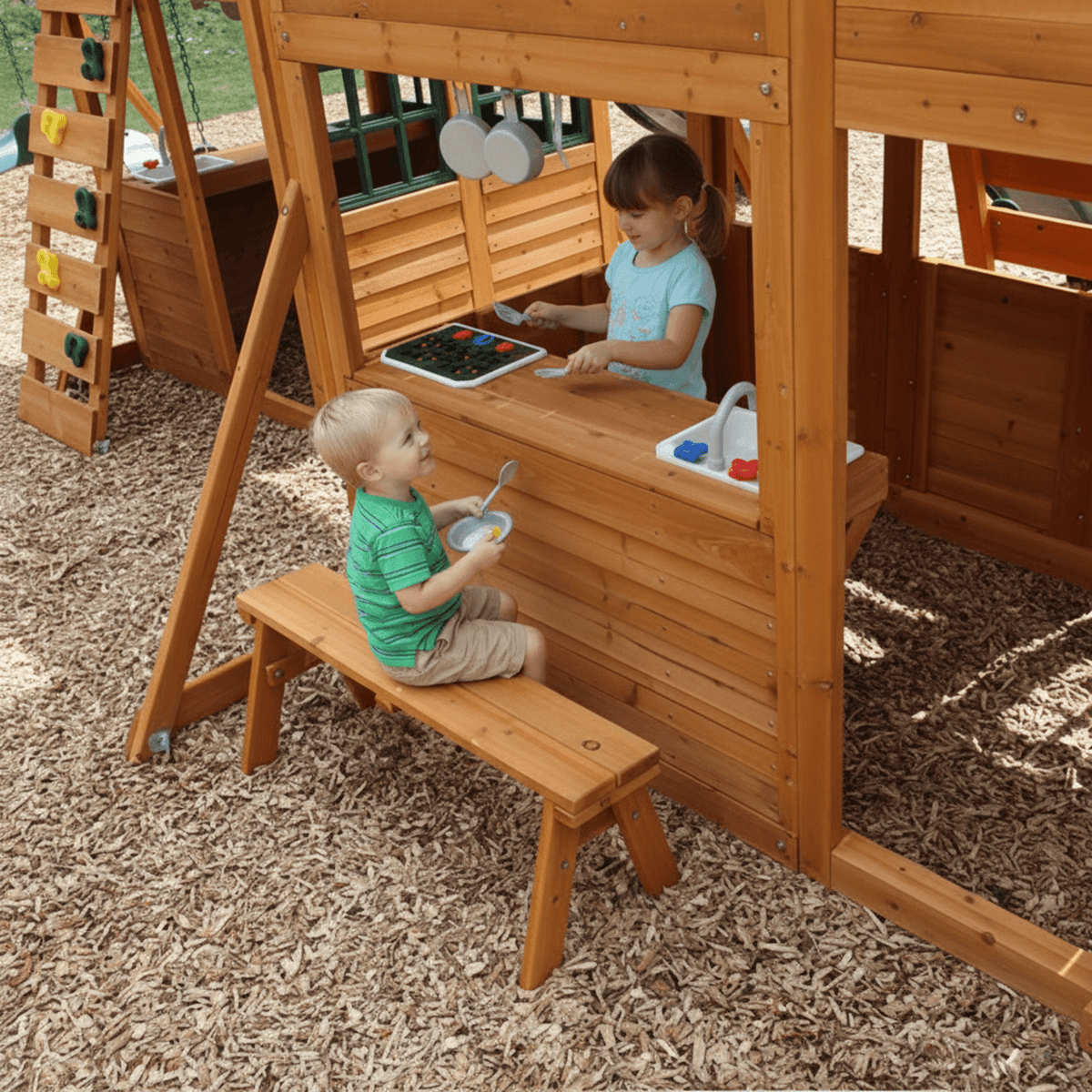 Paramount Wooden Swing Set / Playset - Prioka