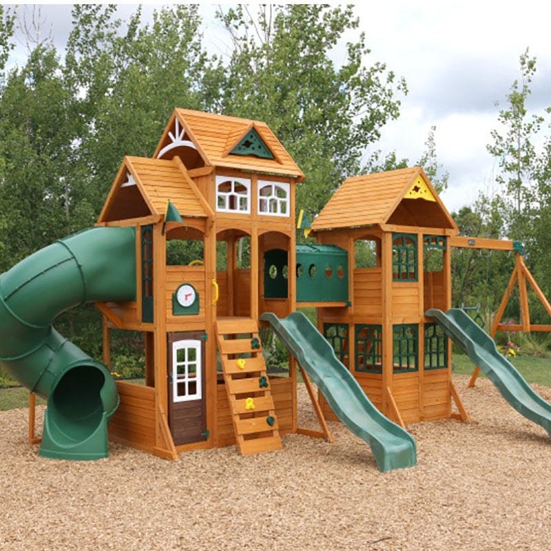 Paramount Wooden Swing Set / Playset - Prioka