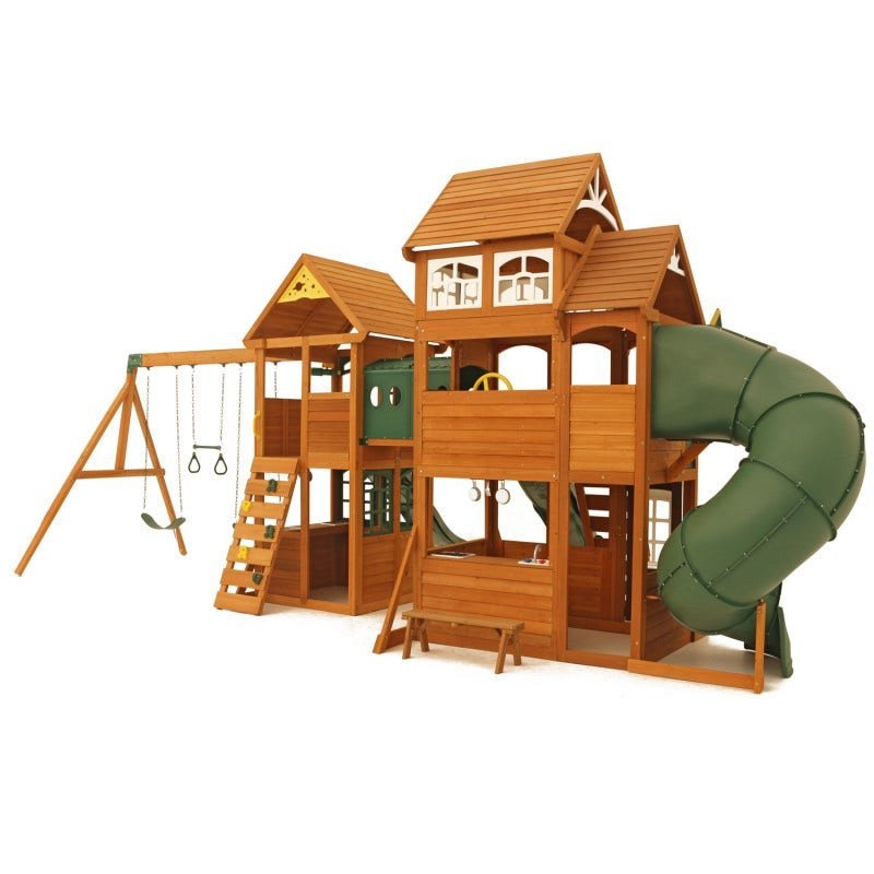 Paramount Wooden Swing Set / Playset - Prioka