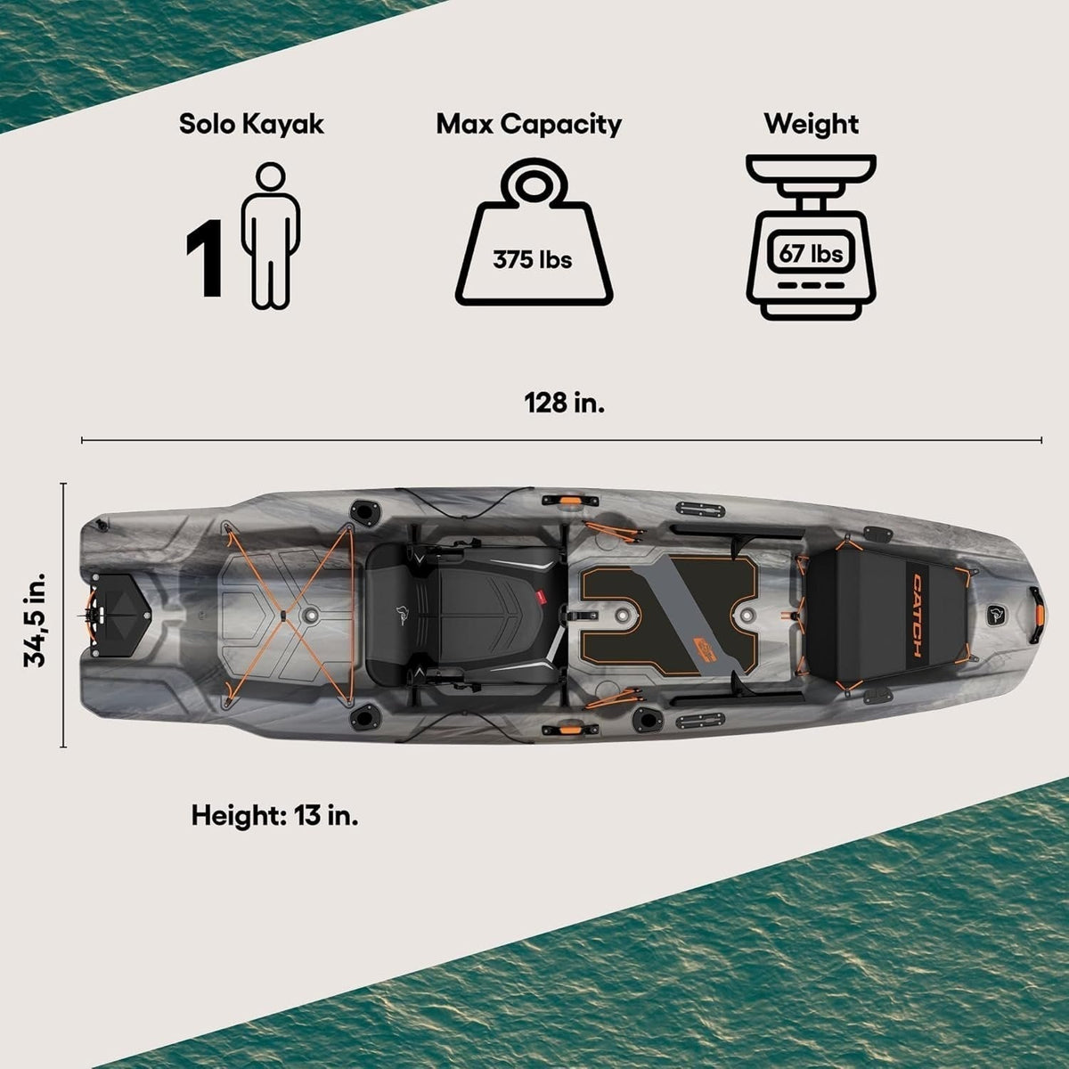 Pelican Catch Mode 110 Fishing Kayak - Prioka