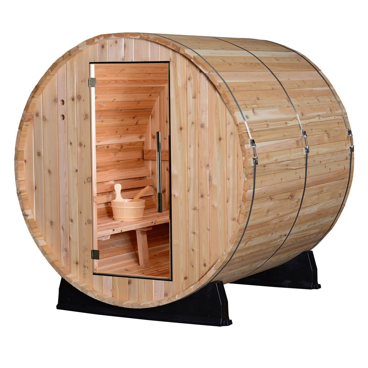 Pinnacle 4 Person Barrel Sauna - Prioka