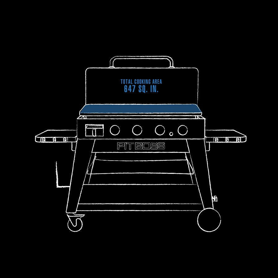 Pit Boss 4-Burner Ultimate Lift-Off Griddle – Versatile and Powerful Outdoor Cooking - Prioka