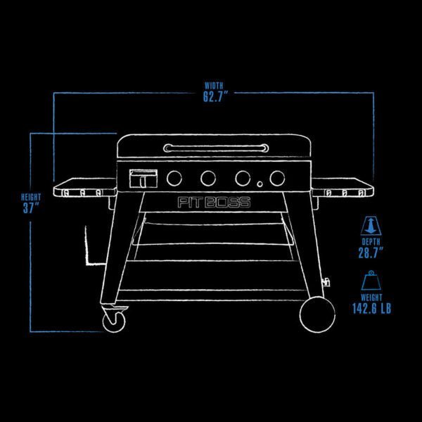 Pit Boss 4-Burner Ultimate Lift-Off Griddle – Versatile and Powerful Outdoor Cooking - Prioka