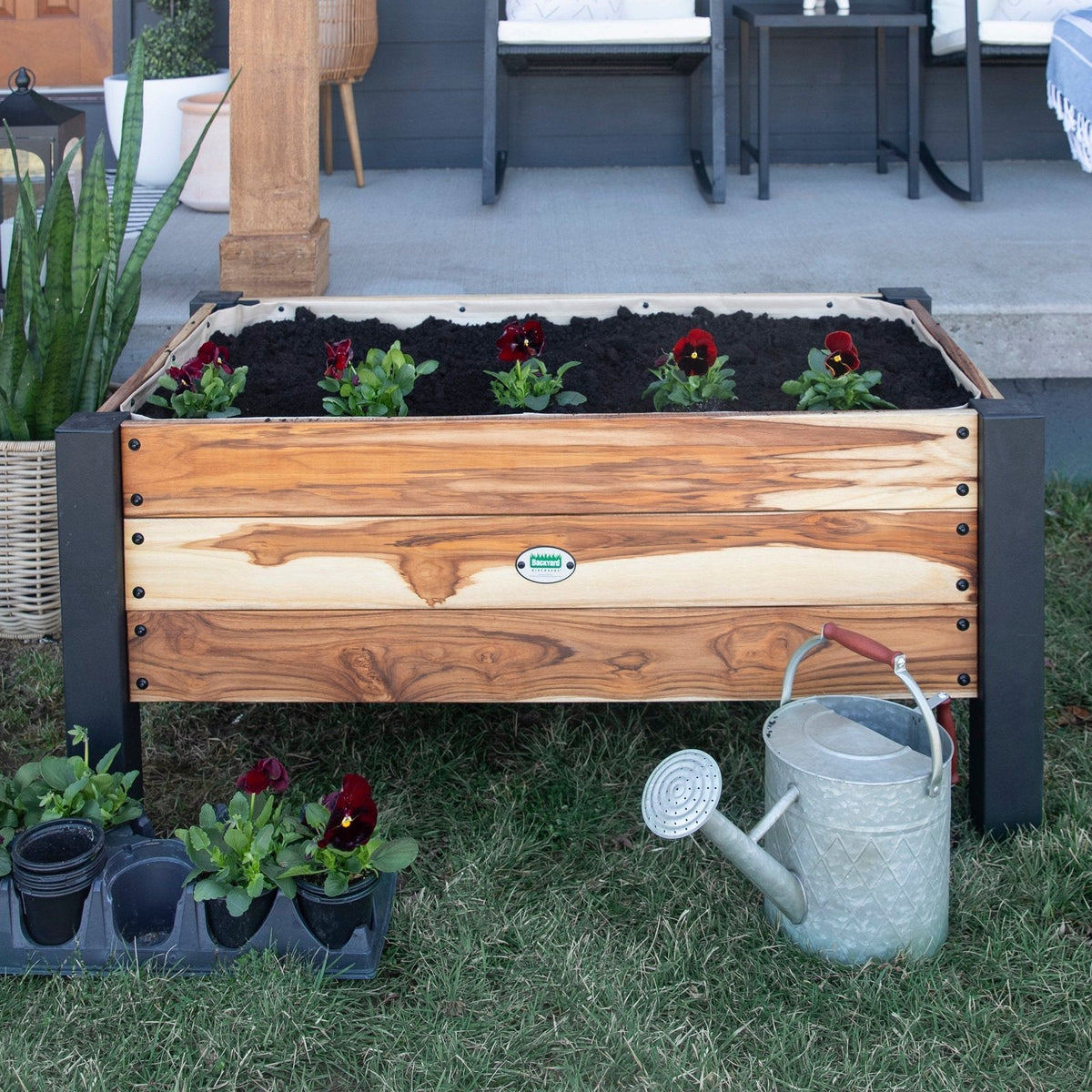 Planter 100% Authentic Teak Wood - Prioka