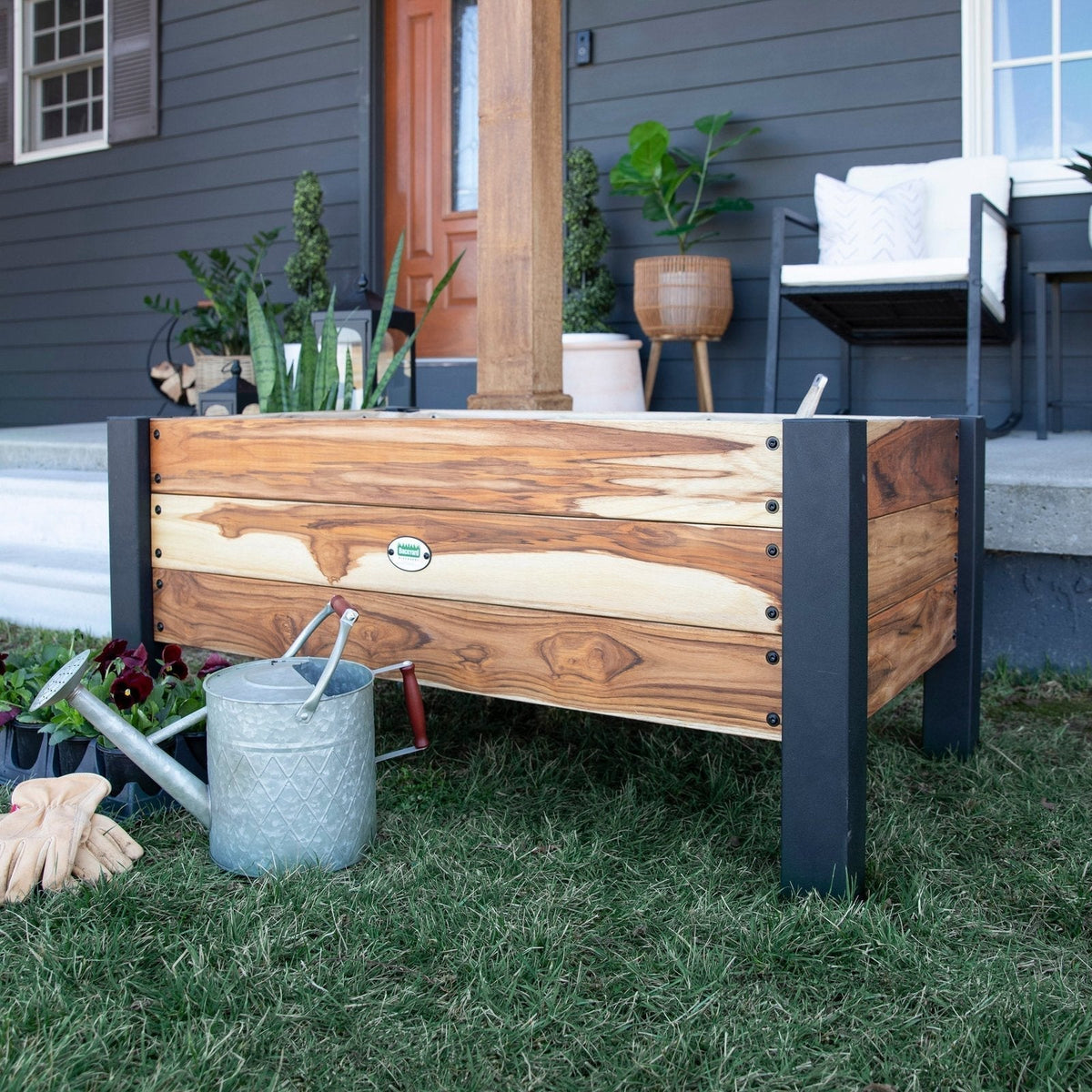 Planter 100% Authentic Teak Wood - Prioka