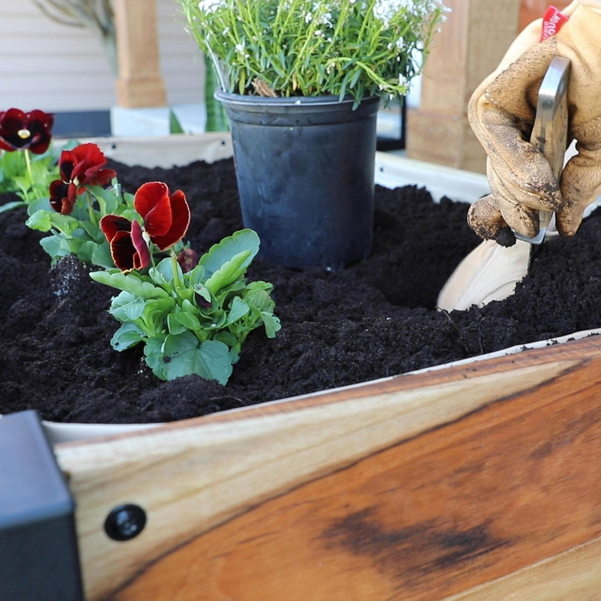 Planter 100% Authentic Teak Wood - Prioka