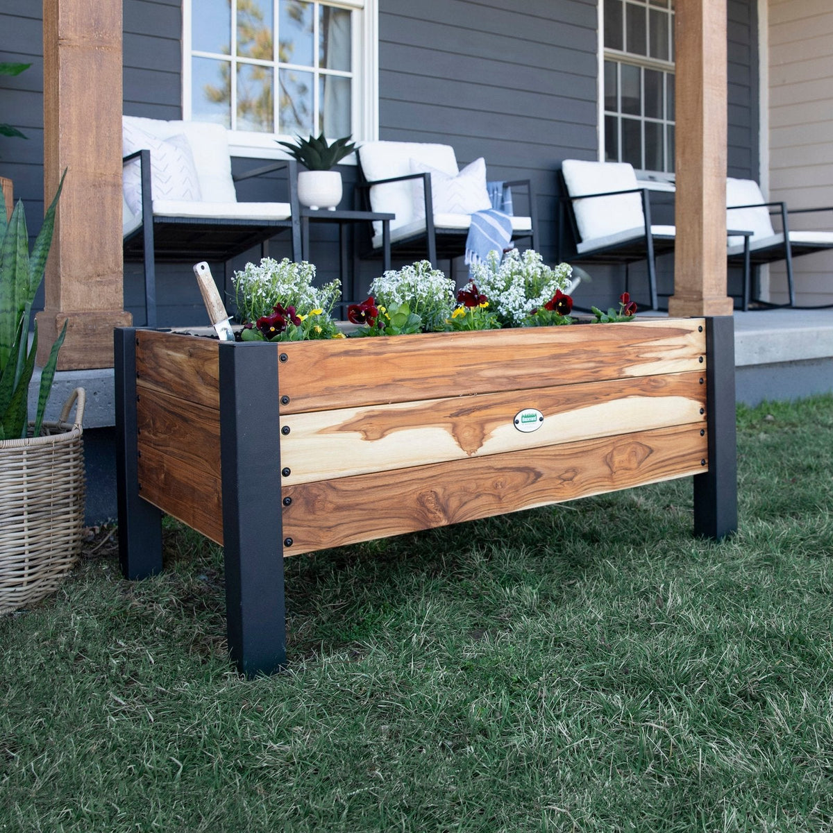 Planter 100% Authentic Teak Wood - Prioka