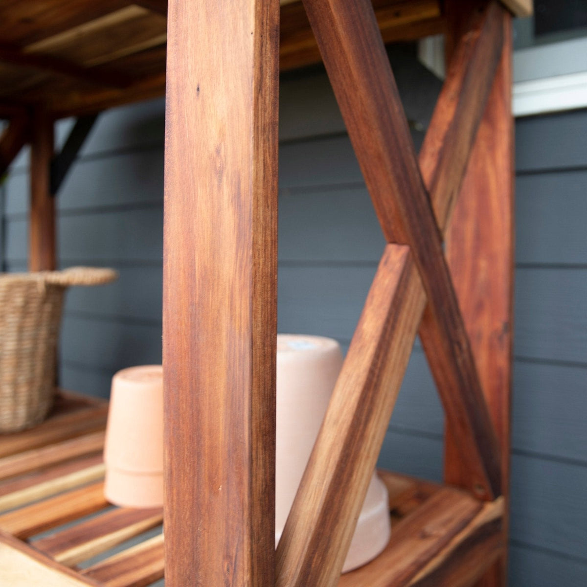 Potting Table/Bench/Serving Bar - Acacia Wood - Prioka