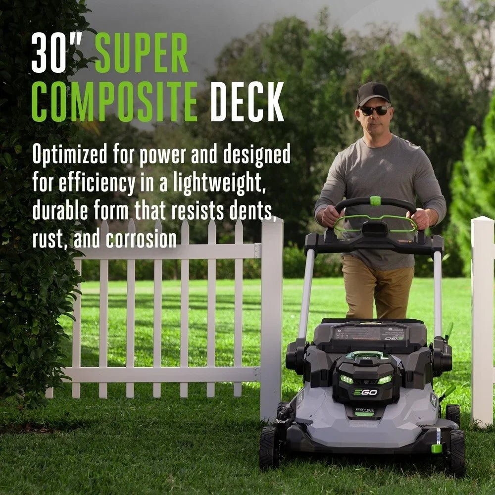 POWER+ Mower 30″ Super Composite Deck with Dual Motors Kit (Two 6Ah Batteries) - Prioka