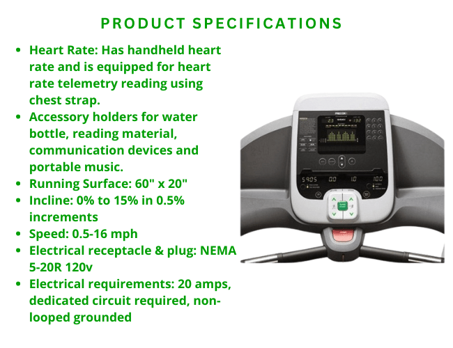 Precor 956i Experience Treadmill - Prioka