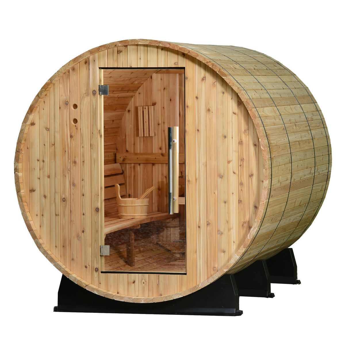 Princeton 6 Person Barrel Sauna - Prioka