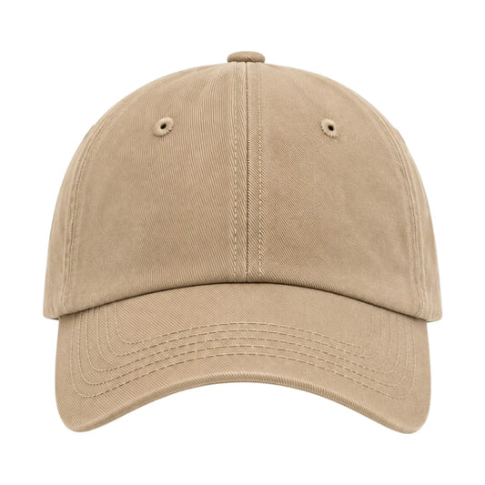 PRIOKA Classic Beige Cotton Baseball Cap - Prioka