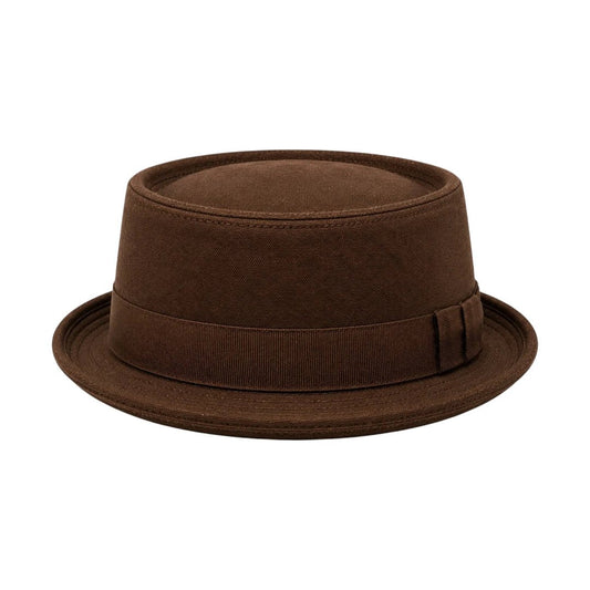PRIOKA Classic Brown Pork Pie Hat - Prioka