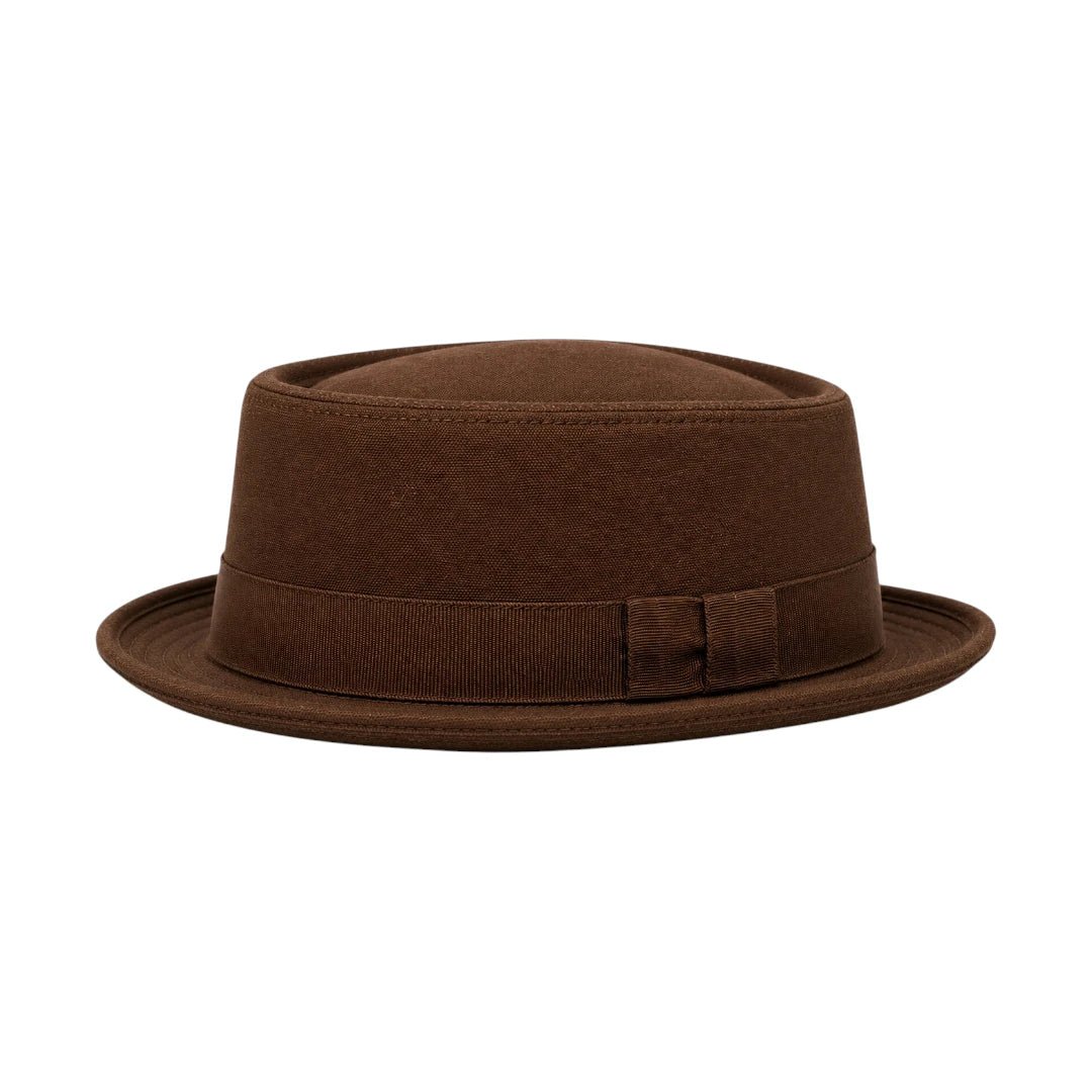 PRIOKA Classic Brown Pork Pie Hat - Prioka