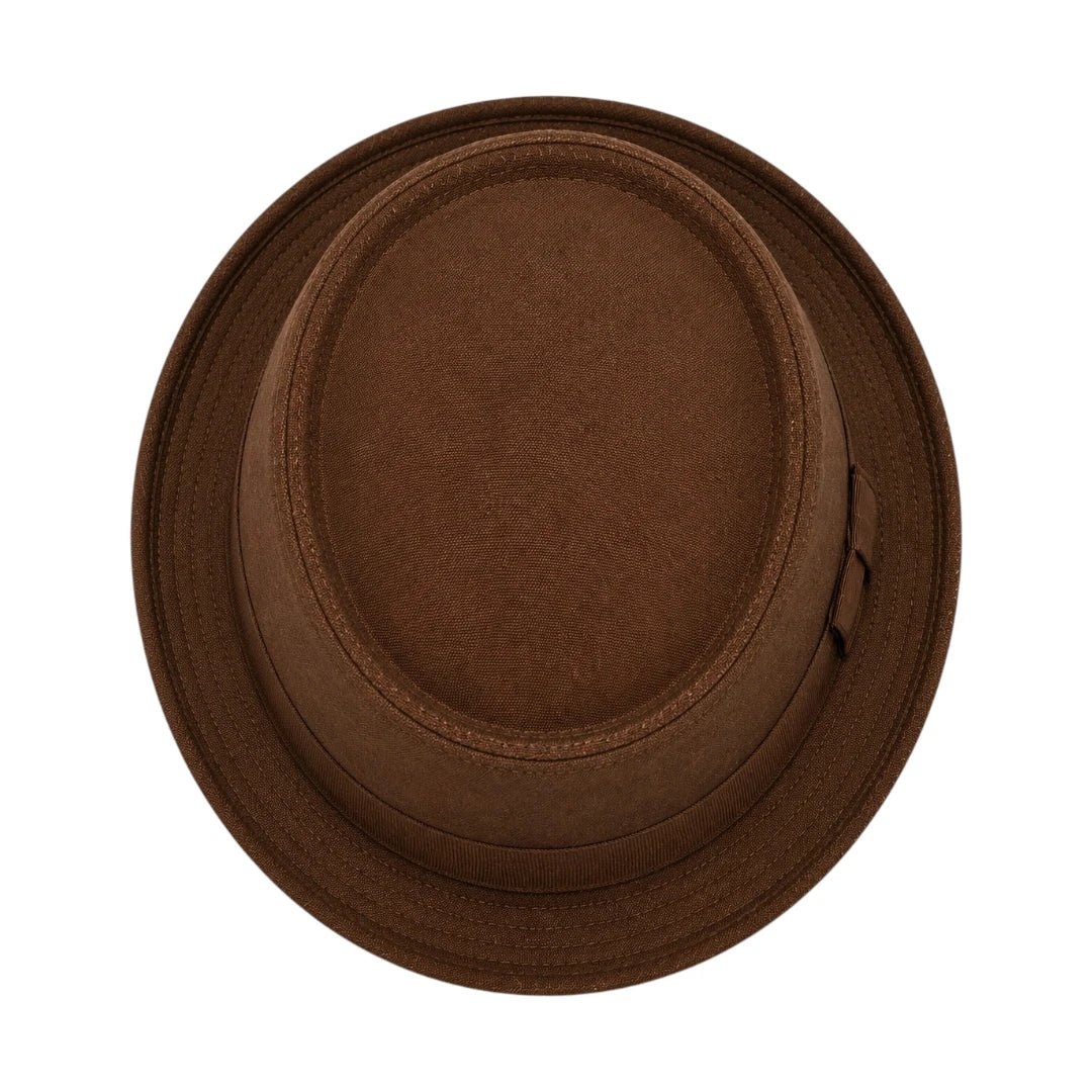 PRIOKA Classic Brown Pork Pie Hat - Prioka