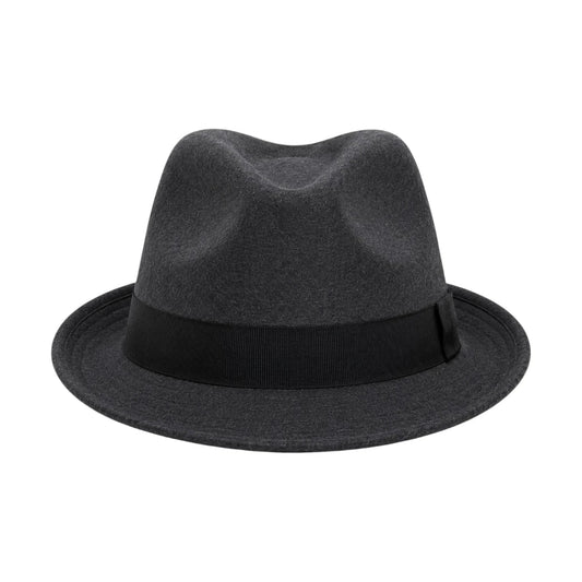 PRIOKA Classic Dark Gray Fedora Hat - Prioka