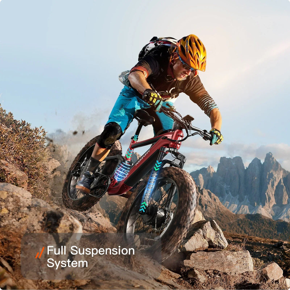 PUCKIPUPPY GoldenR Dual-Motor E-Bikes. - Prioka