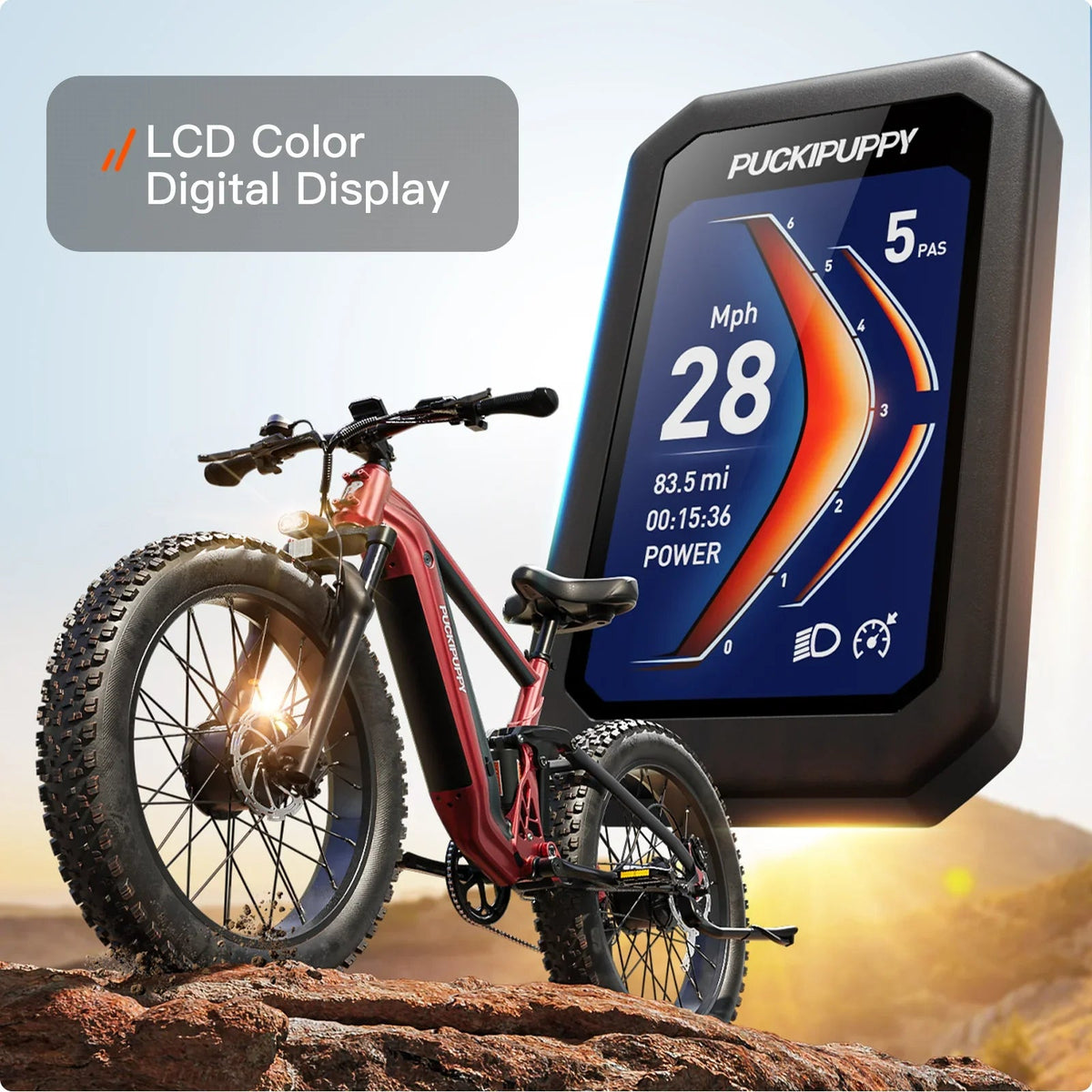 PUCKIPUPPY GoldenR Dual-Motor E-Bikes. - Prioka
