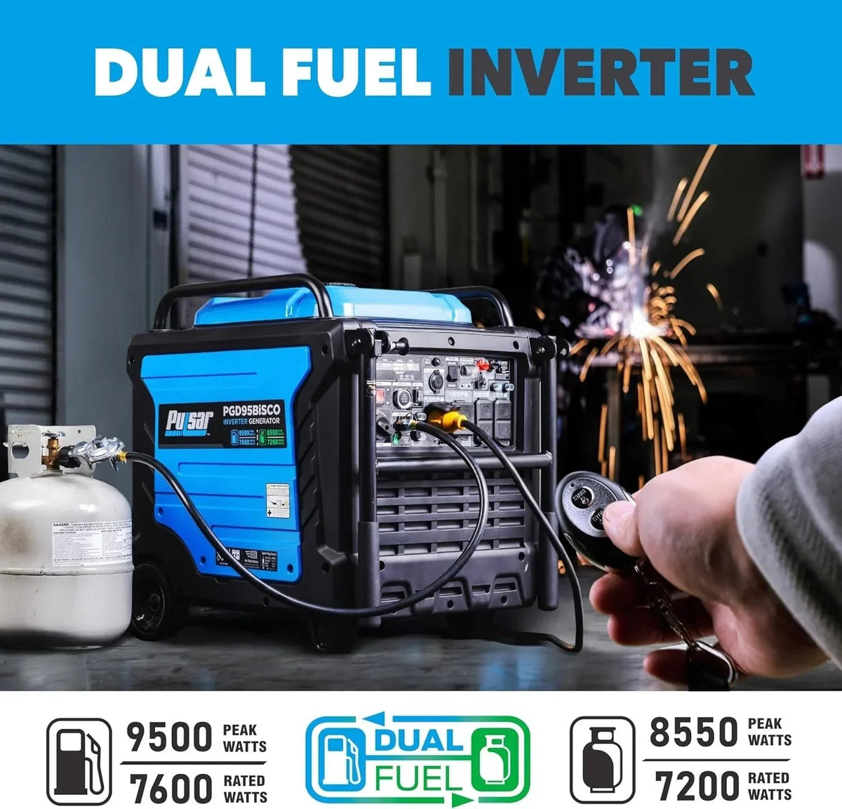 Pulsar PGD95BISCO Inverter Generators. - Prioka