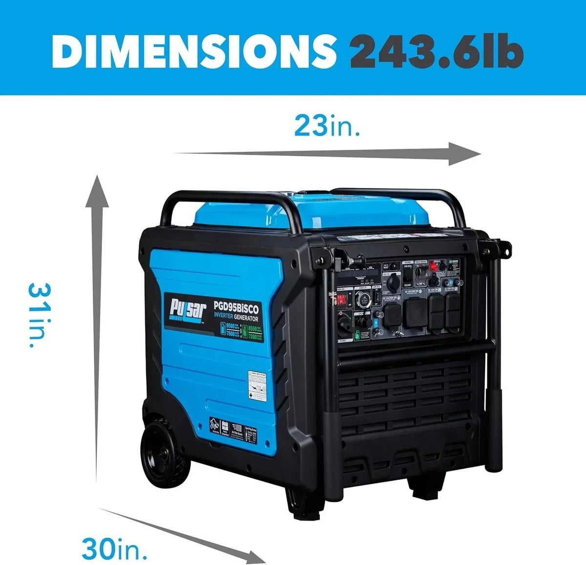 Pulsar PGD95BISCO Inverter Generators. - Prioka
