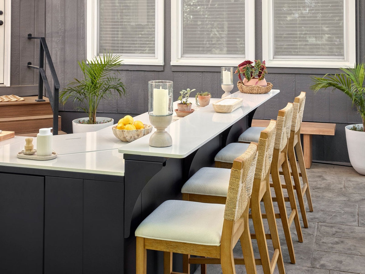 Emory Corner Outdoor Kitchen Island and Bar – Right
