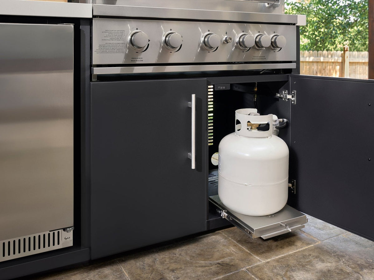Emory Corner Outdoor Kitchen Island – Combo