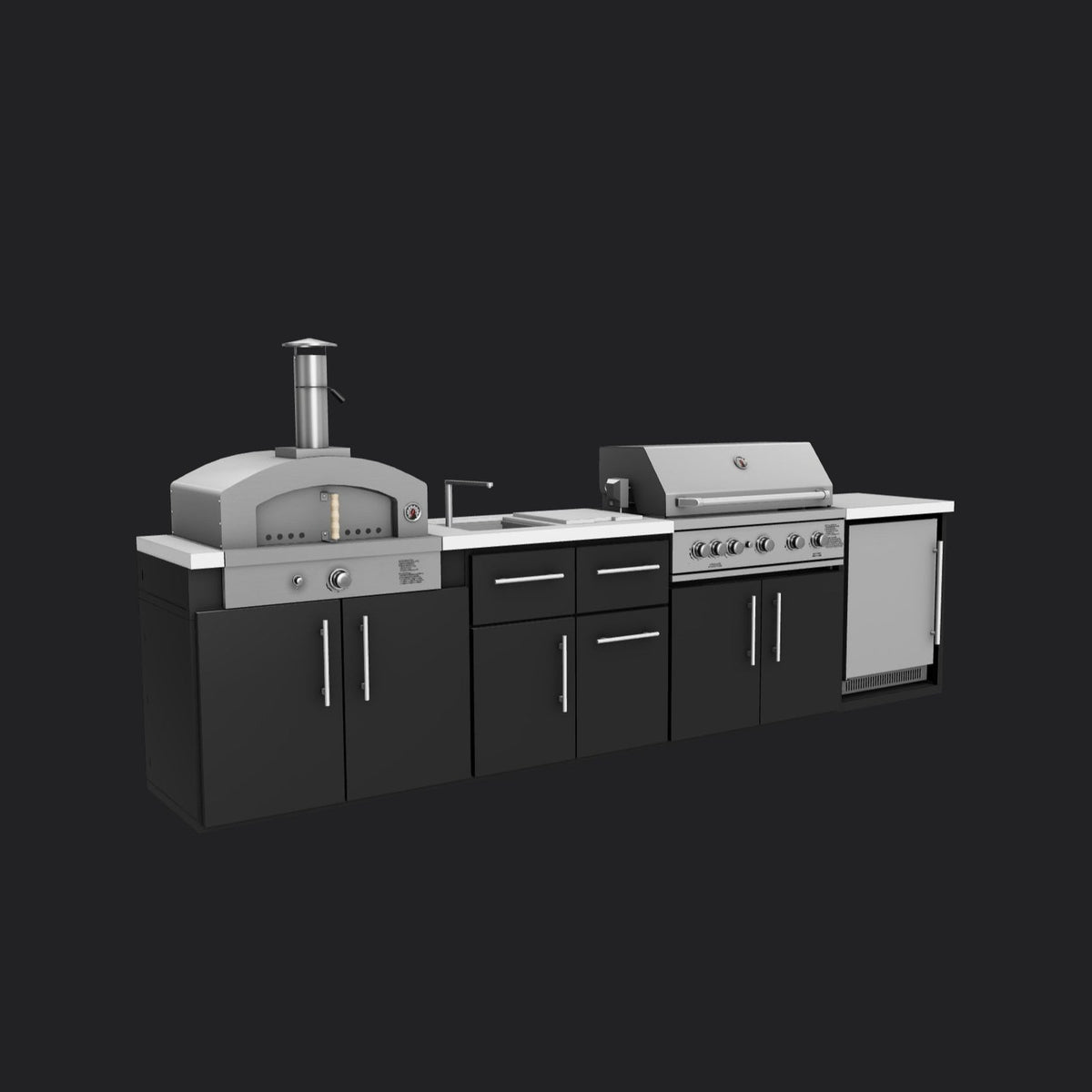 Emory 12′ Outdoor Kitchen Island