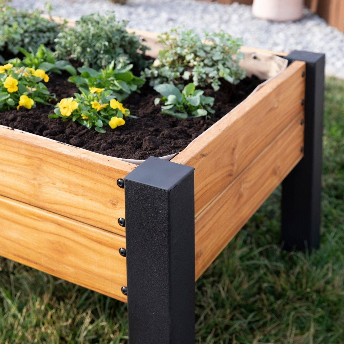 Raised Planter 100% Authentic Teak Wood - Prioka