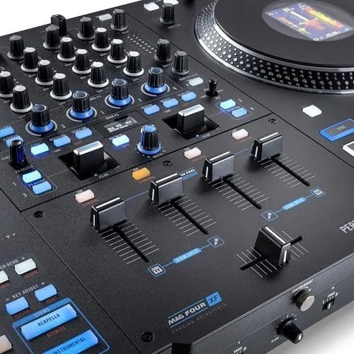 Rane PERFORMER 4-Channel Motorized DJ Controller, 7″ Platters with Displays, Precisions Feel Faders, Stem Split, Advanced FX, Serato DJ Pro Includeds - Prioka