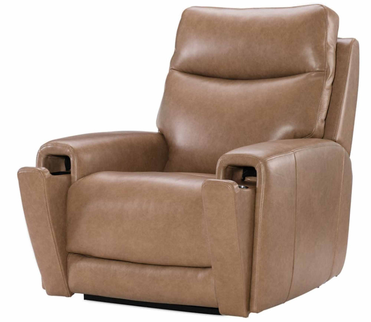 Raze Leather Power Lift Recliner With Articulating Headrest And Lumbar In Light Brown - Prioka