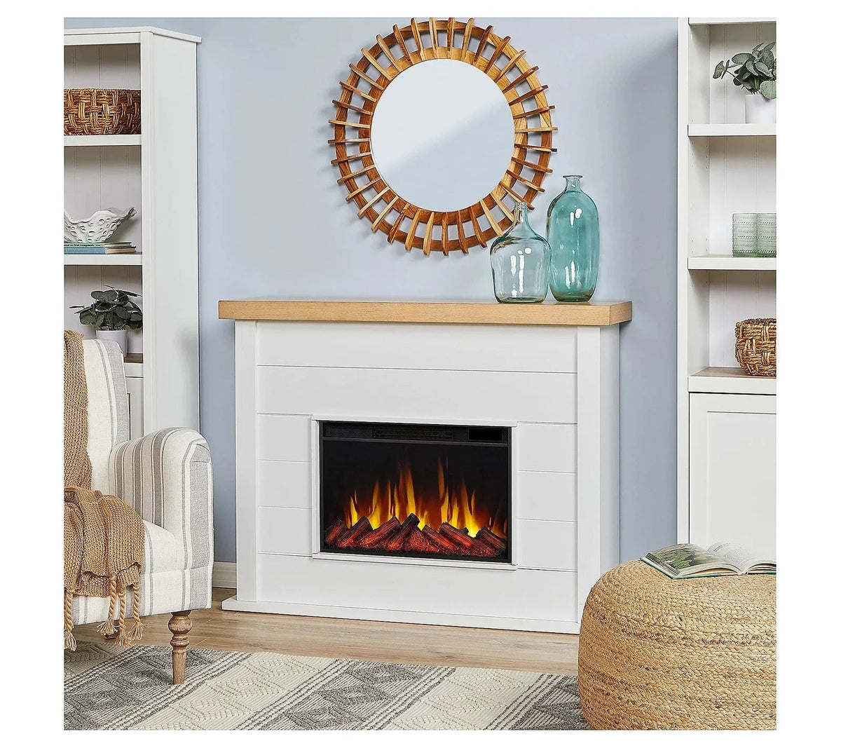 Real Flame Marshall 49″ Slim Electric Fireplaces. - Prioka