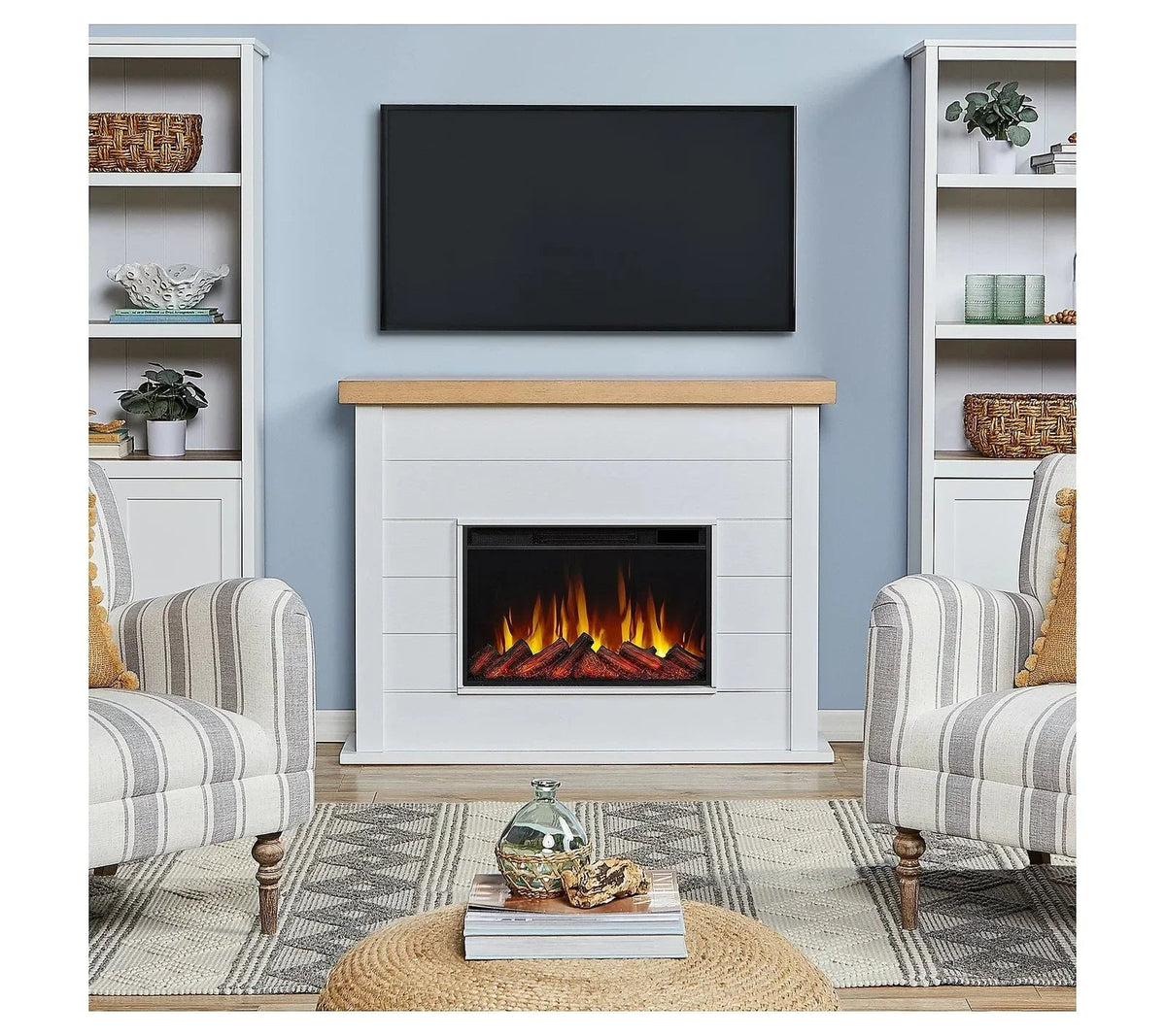Real Flame Marshall 49″ Slim Electric Fireplaces. - Prioka