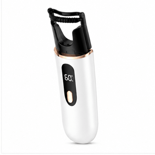 Rechargeable Heated Eyelash Curler 60°C Silicone Curling Tool with Type-C Charging - Prioka