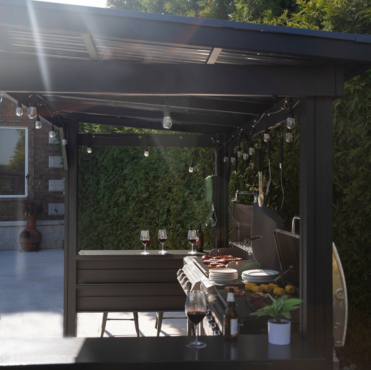Rockport XL Steel Grill Gazebo - Prioka