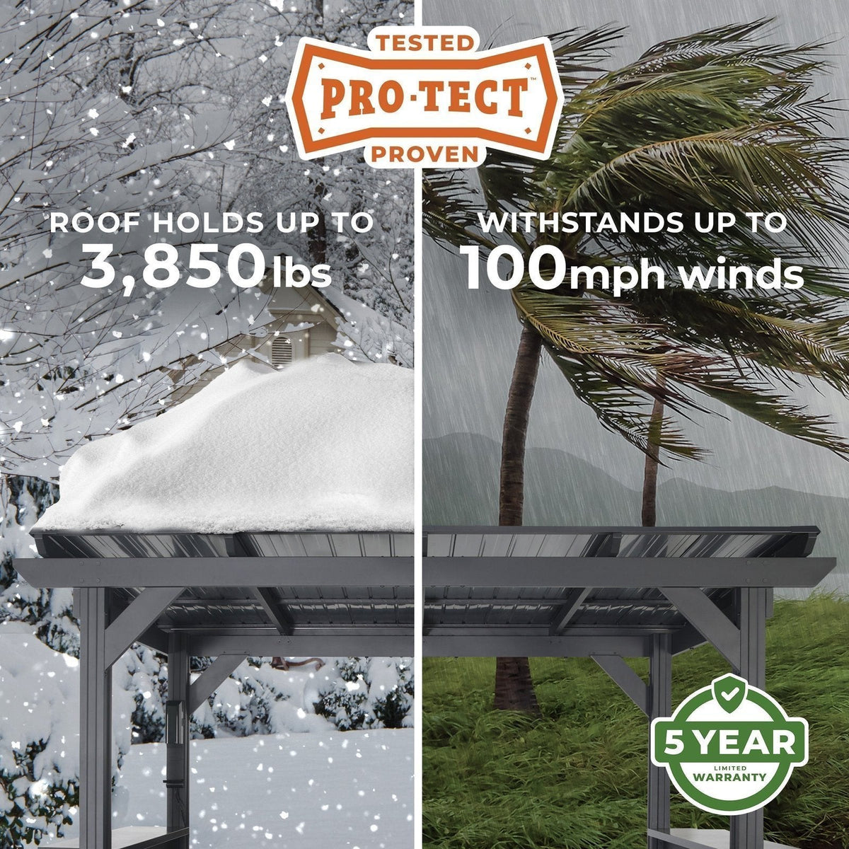 Rockport XL Steel Grill Gazebo - Prioka